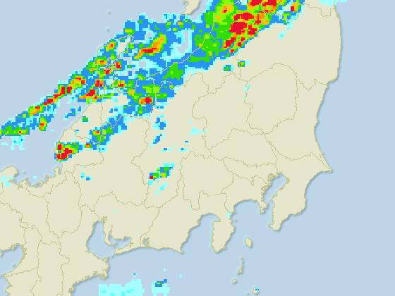 10分間隔で更新します。ただし、晴天時は1～3時間の更新間隔となります