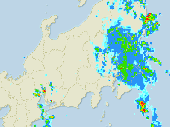 10分間隔で更新します。ただし、晴天時は1～3時間の更新間隔となります