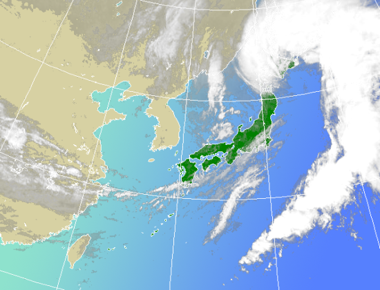 毎正時～20分ごろに更新されます。衛星の状態によっては画像が未更新または乱れることがあります