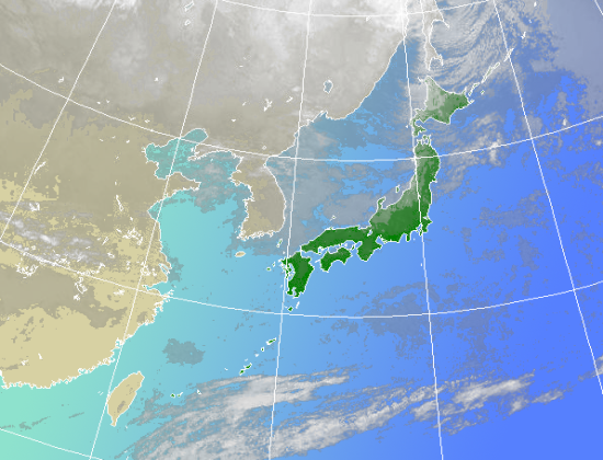 毎正時～20分ごろに更新されます。衛星の状態によっては画像が未更新または乱れることがあります