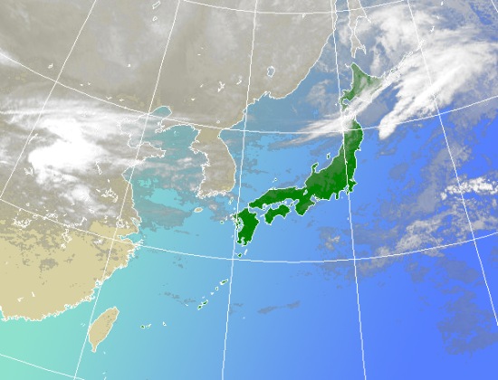 毎正時～20分ごろに更新されます。衛星の状態によっては画像が未更新または乱れることがあります