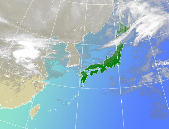 毎正時～20分ごろに更新されます。衛星の状態によっては画像が未更新または乱れることがあります