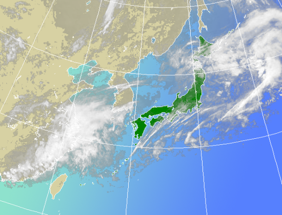 毎正時～20分ごろに更新されます。衛星の状態によっては画像が未更新または乱れることがあります