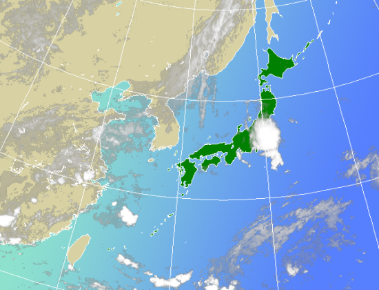 毎正時～20分ごろに更新されます。衛星の状態によっては画像が未更新または乱れることがあります